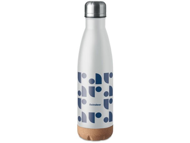 Botella acero inoxidable Aspen Cork Blanco detalle 11