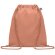 Mochila saco personalizada algodón orgánico Yuki Colour Naranja