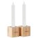 Set de 2 velas Pyramide Madera detalle 4