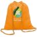 Mochila saco algodon 100gr personalizada naranja