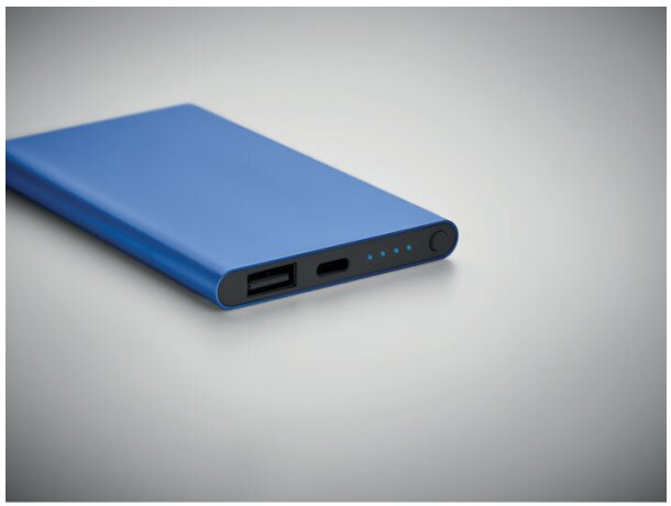 Power bank tipo C de 4000 mAh Powerflat C Azul real detalle 10