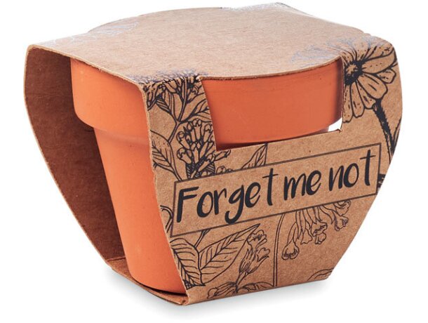 Juego de macetas de terracota Forget Me Not Madera detalle 2