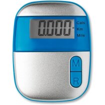 Podómetro contador de kms y calorías personalizado negro
