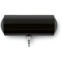 Altavoz doble con forma de cilindro personalizado negro Altavoz doble con forma de cilindro personalizado negro