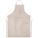 Delantales con logotipo fabricado en cáñamo 200 g/m2 Naima Apron Beige