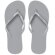 Chanclas de playa con tiras de pvc Gris