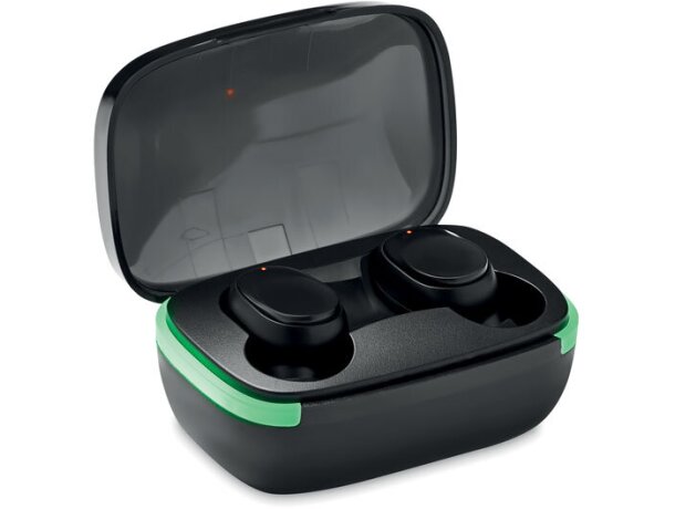 Auriculares baratos de plástico Kolor Negro detalle 2