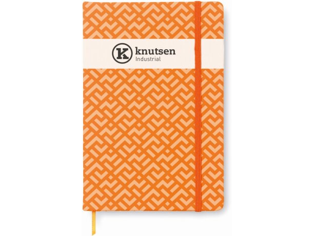 Cuaderno tamaño A6 con hojas rayadas merchandising