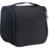 Neceser multifunción con cremallera doble personalizado negro Neceser multifunción con cremallera doble personalizado negro
