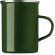 Taza metal con capa de esmalte Silver Verde detalle 6