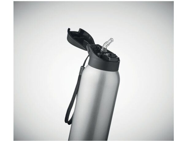 Botella térmica original acero inoxidable 580ml Louc Plateado mate detalle 9