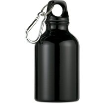 Botella de aluminio para excursiones personalizada negra Botella de aluminio para excursiones personalizada negra