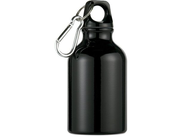 Botella de aluminio para excursiones personalizada negra