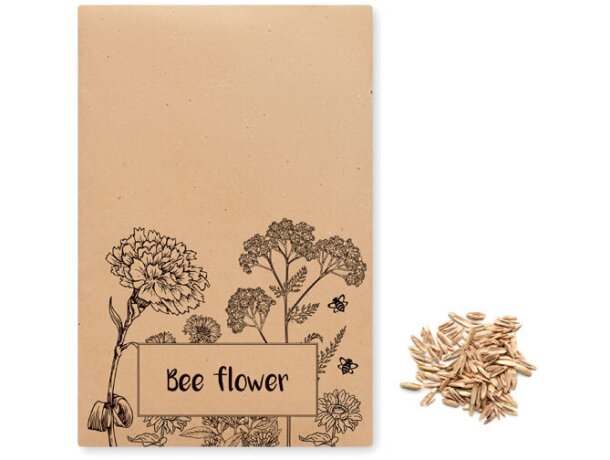 Mezcla de semillas de flores Seedlopebee Beige detalle 3