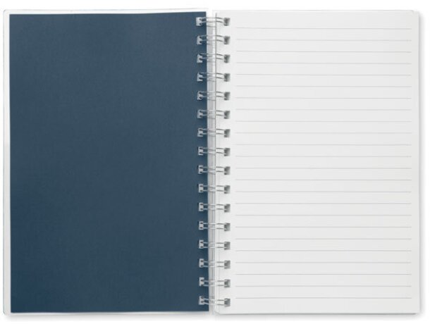 Libretas con anillas con hojas a rayas rPET Anotate Azul detalle 5
