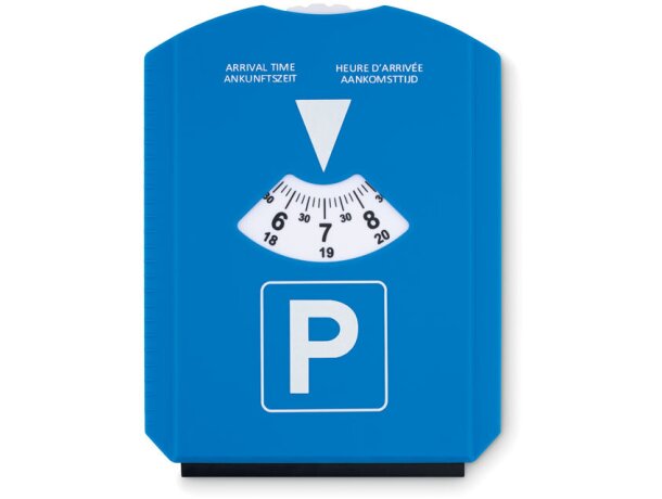 Rascador de hielo y tarjeta parquímetro en un solo producto Azul detalle 2