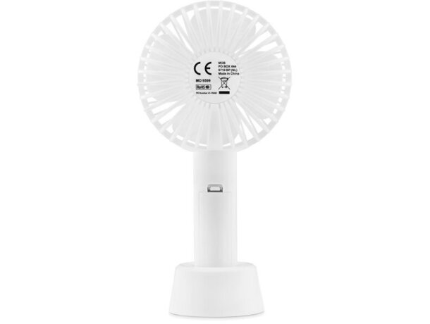 Ventilador de escritorio USB co Dini Blanco detalle 1