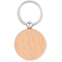 Llaveros de madera personalizados con forma redonda