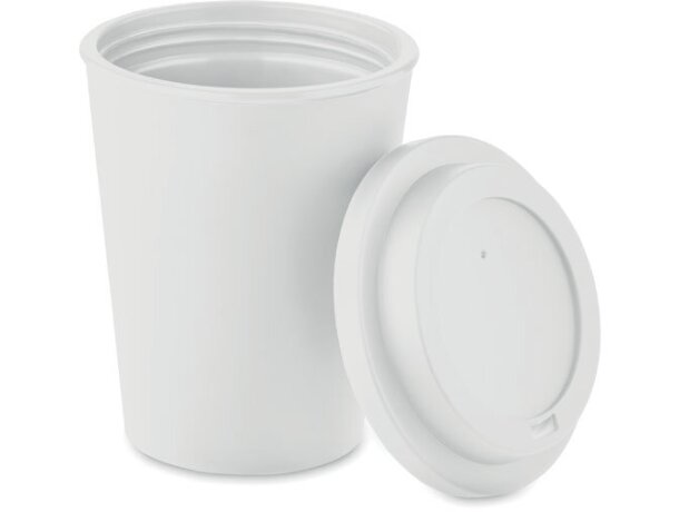 Vaso de doble pared PP 300 ml Nola Blanco detalle 12