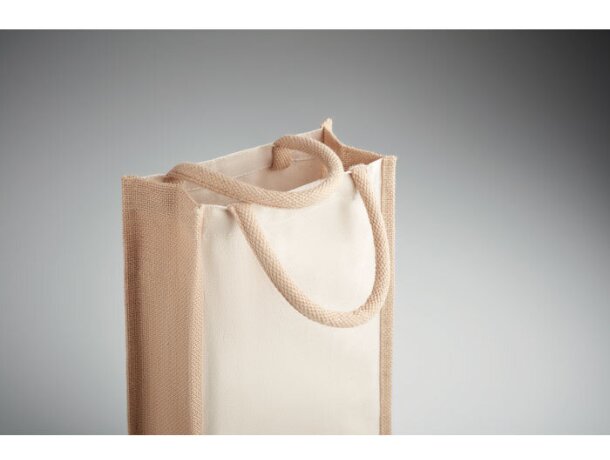 Bolsa para vino Campo Di Vino Duo Beige detalle 1