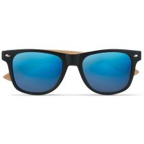 Gafas de sol serigrafiadas California Touch bambú lentes espejo