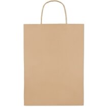 Bolsa kraft 150 gr blanca asas reforzadas tiendas