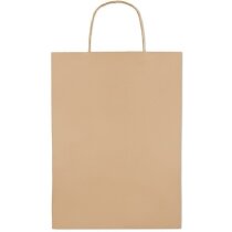 Bolsa de papel tamaño grande beige