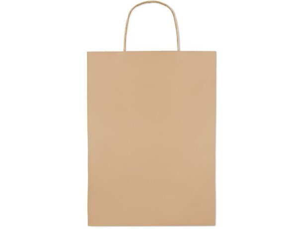 Bolsa de papel tamaño grande beige