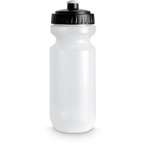 Botella de plástico para deportistas grabado negra Botella de plástico para deportistas grabado negra