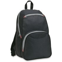 Mochila con bolsillos exteriores negra personalizado Mochila con bolsillos exteriores negra personalizado
