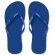 Chanclas de playa con tiras de pvc azul economica