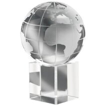Pisapapeles cristal globo terráqueo publicidad