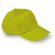 Gorra básica fabricada en algodón liso verde lima grabada