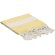 Toalla-pareo rPET algodón con flecos anudados y rayas 75x150 cm Amarillo detalle 4