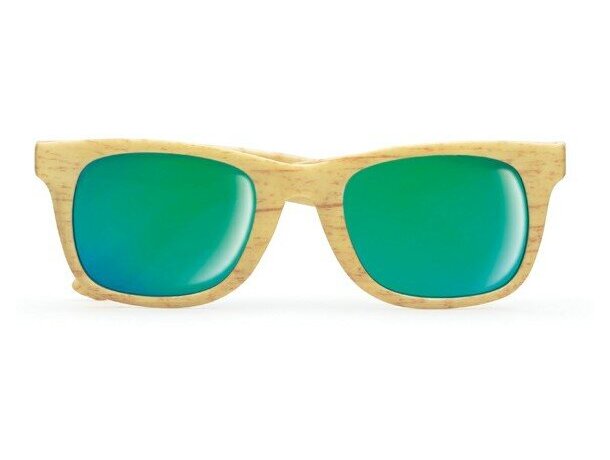 Gafas sol de efecto madera personalizada madera