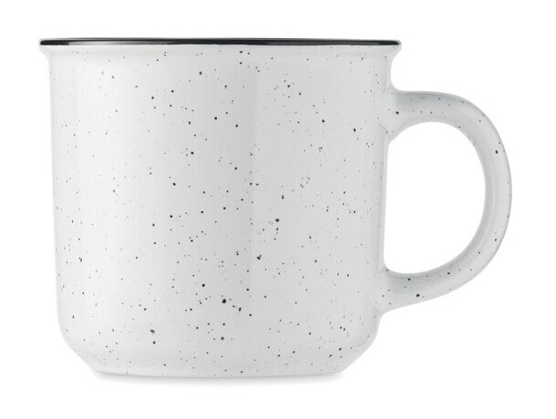 Taza cerámica vintage 400 ml Piga Blanco detalle 12