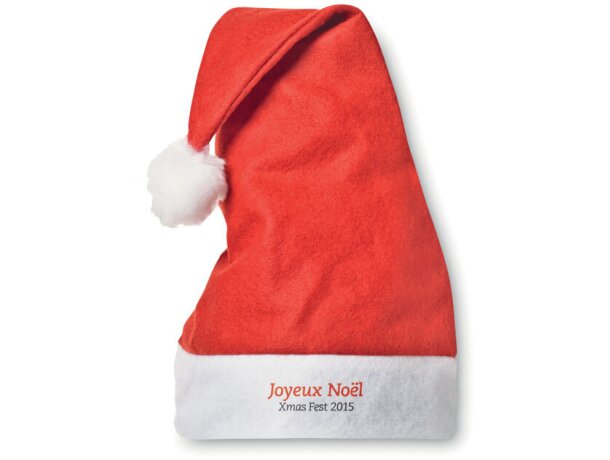 Gorro Papa Noel Rojo detalle 3