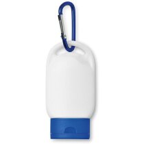 Protector solar SPF25 personalizado con mosquetón