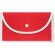 Bolsa plegable con forma de sobre personalizada roja