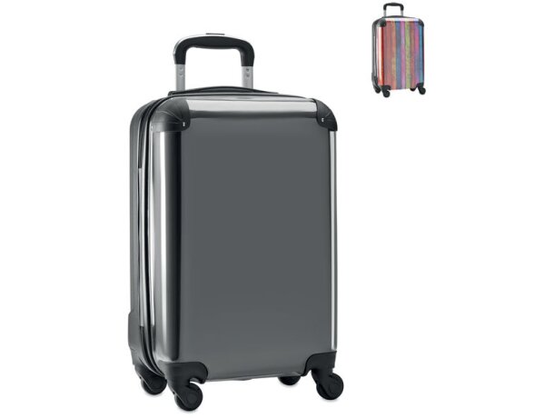 Trolley Pickme policarbonato 56L con cerradura combinación Negro detalle 3