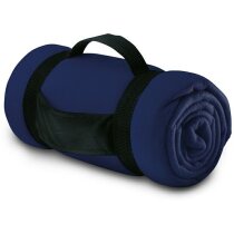 Manta polar Stavenger con bordado y asa transporte