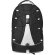 Mochila bicolor con cuerda frontal personalizada blanca