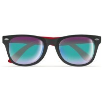 Gafas de sol de montura bicolor personalizada roja Gafas de sol de montura bicolor personalizada roja