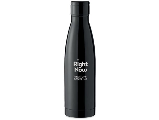 Botella térmica personalizada con termómetro led táctil de acero inoxidable Belo LUX Negro detalle 2
