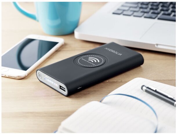 Powerbank corporativo de 8000 mah Vigor Negro detalle 5