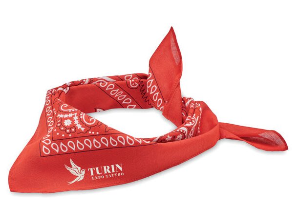 Pañuelo de cabeza 90 gr/m² Bandida Rojo detalle 10