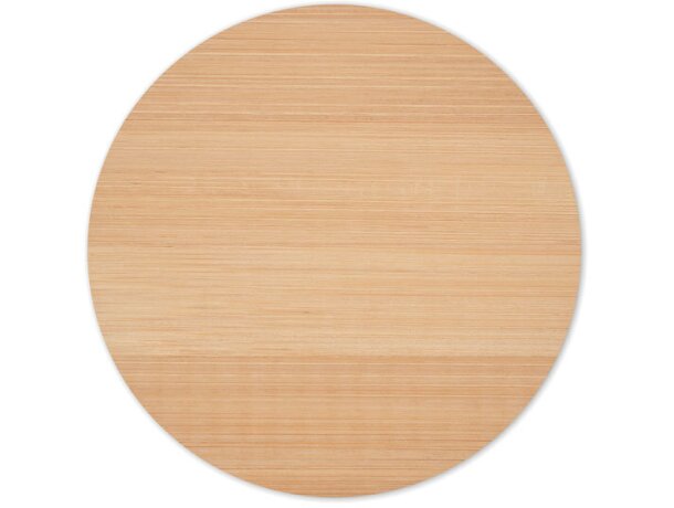 Posavasos redondo de madera Bayin Madera detalle 2