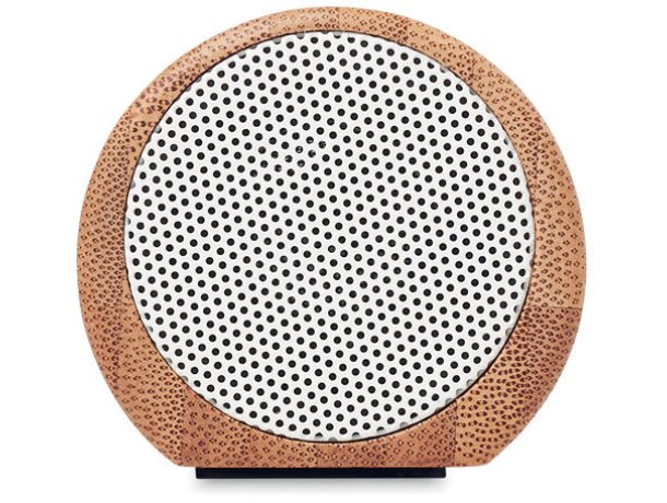 Altavoz bambú inalámbrico 2x5W Speakbox Madera detalle 3