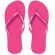 Chanclas de playa con tiras de pvc Fucsia