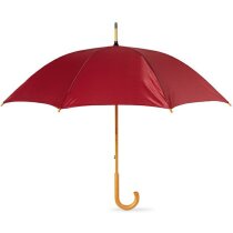 Paraguas con mango curvado en diseño atemporal